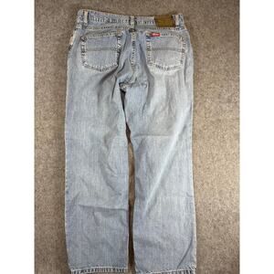 VINTAGE 90s Polo Jeans Ralph Lauren Mens Blue Denim Straight Leg Workwear 34x27